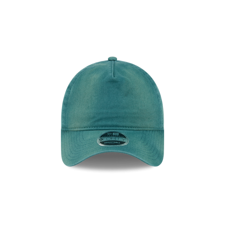 New Era Branded Washed Pine Needle Green 9FORTY A-Frame Unstructured Snapback Hat