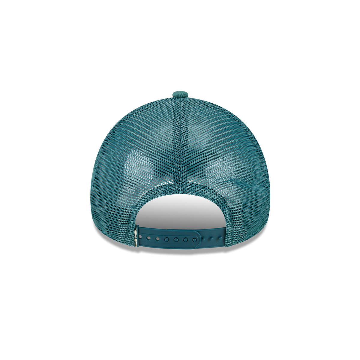 New Era Branded Washed Pine Needle Green 9FORTY A-Frame Trucker Hat