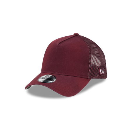 New Era Branded Washed Maroon 9FORTY A-Frame Trucker Hat
