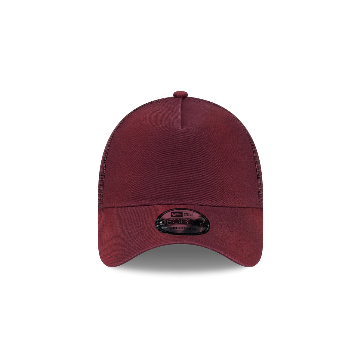 New Era Branded Washed Maroon 9FORTY A-Frame Trucker Hat