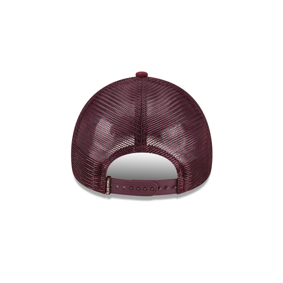 New Era Branded Washed Maroon 9FORTY A-Frame Trucker Hat