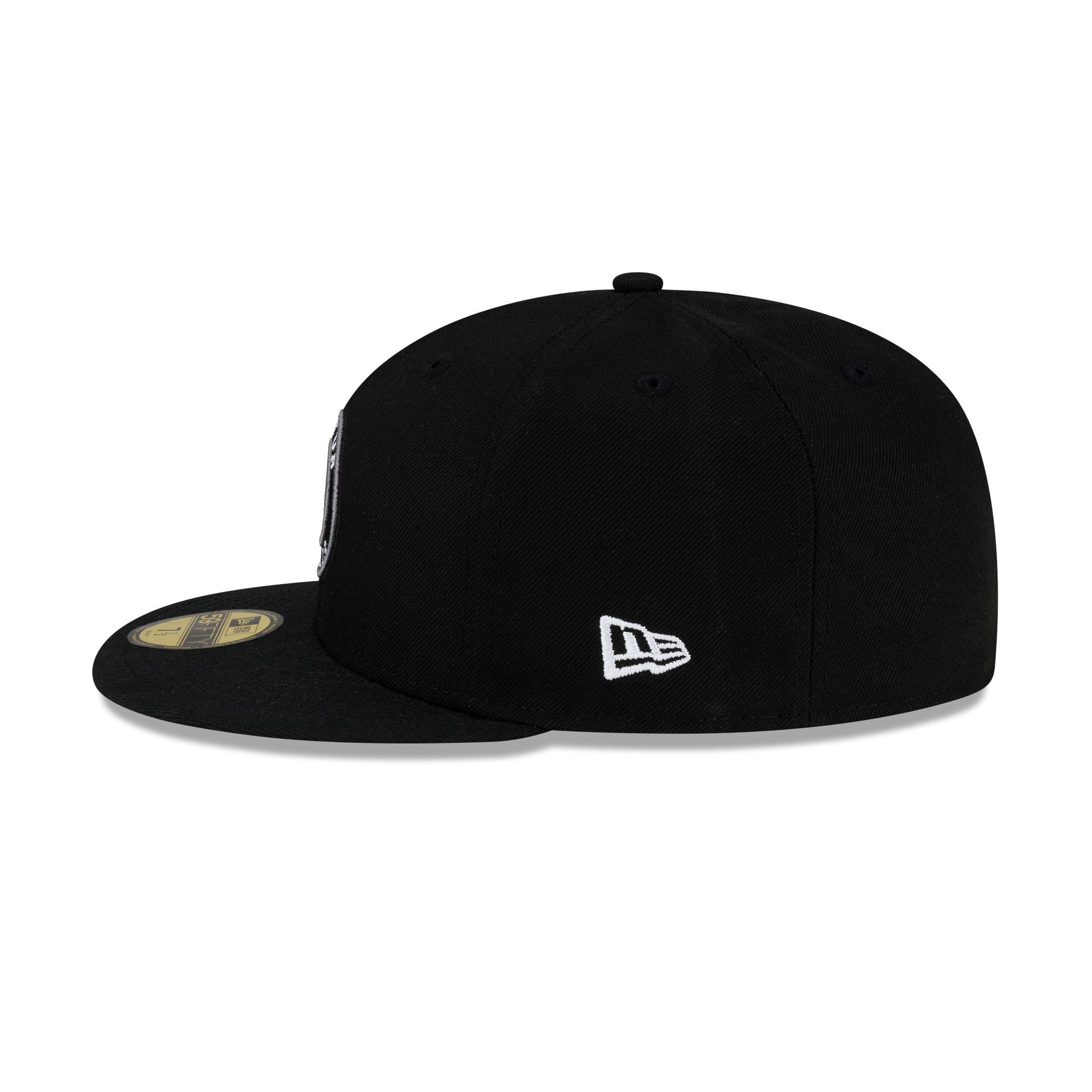 Houston Astros Black & White Circle 59FIFTY Fitted Hat