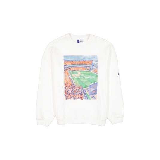 New York or Nowhere x New York Mets Watercolor Crewneck - New Era Cap