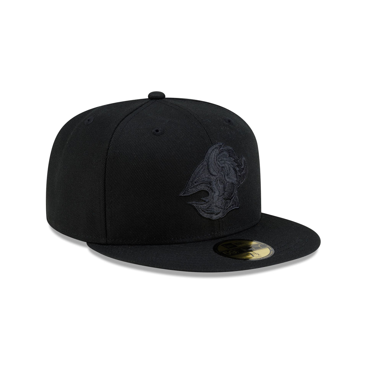 Buffalo Sabres Goathead Black on Black 59FIFTY Fitted Hat