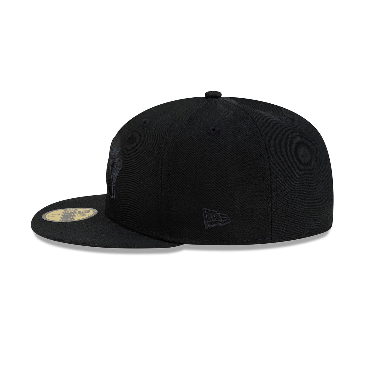 San Jose Sharks Black on Black 59FIFTY Fitted Hat