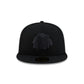 Chicago Blackhawks Black on Black 59FIFTY Fitted Hat