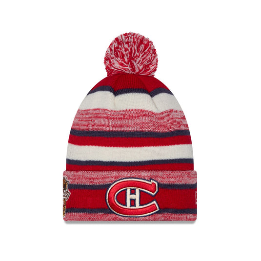 Montreal Canadiens 2026 Heritage Classic Kids Pom Knit Hat