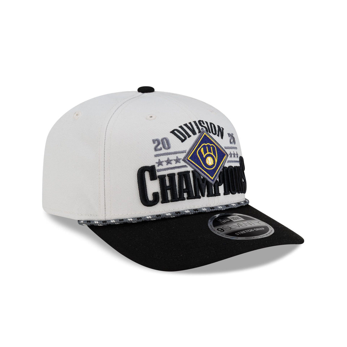 Milwaukee Brewers 2026 Regular Season Division Champions Locker Room 9SEVENTY Stretch-Snap Hat