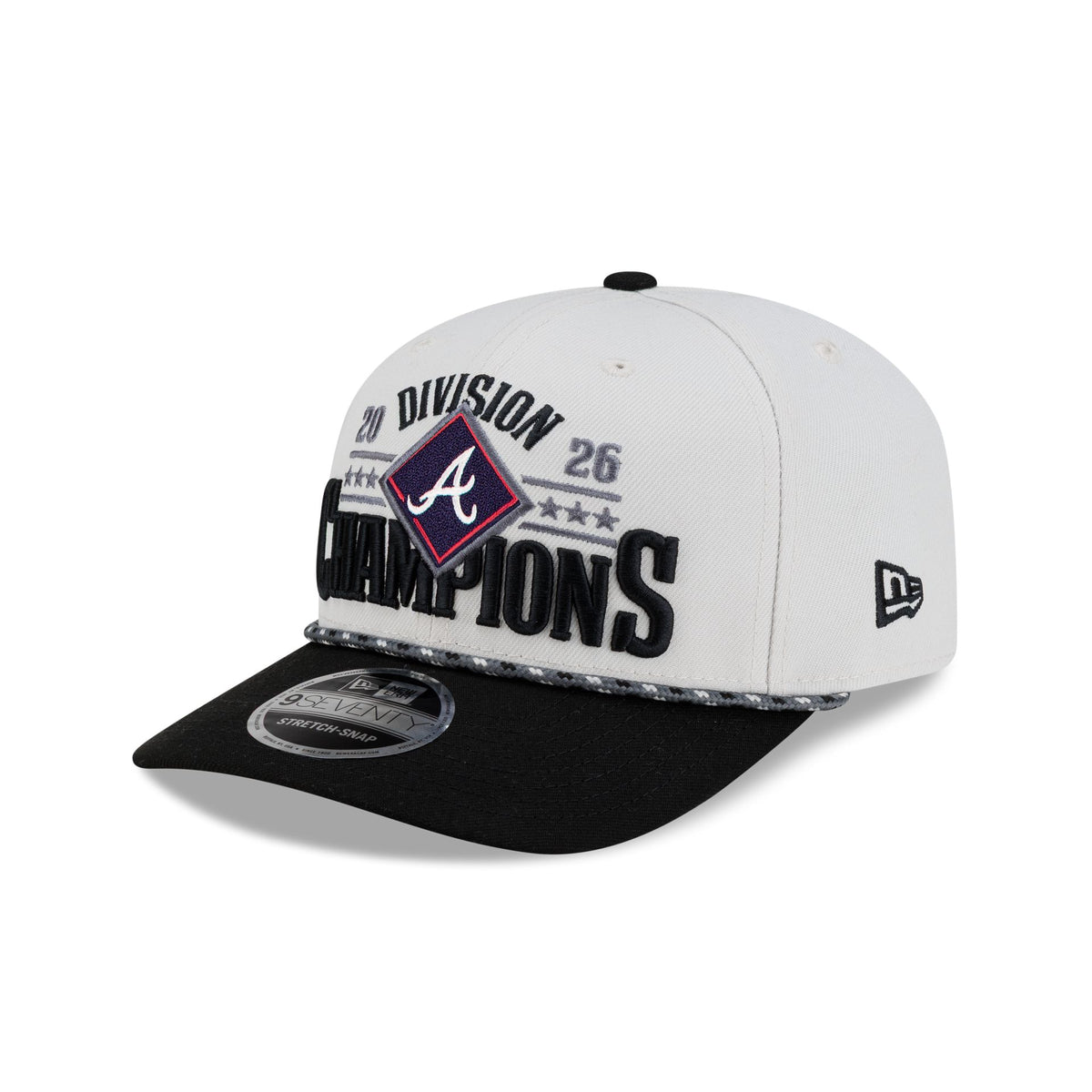 Atlanta Braves 2026 Regular Season Division Champions Locker Room 9SEVENTY Stretch-Snap Hat