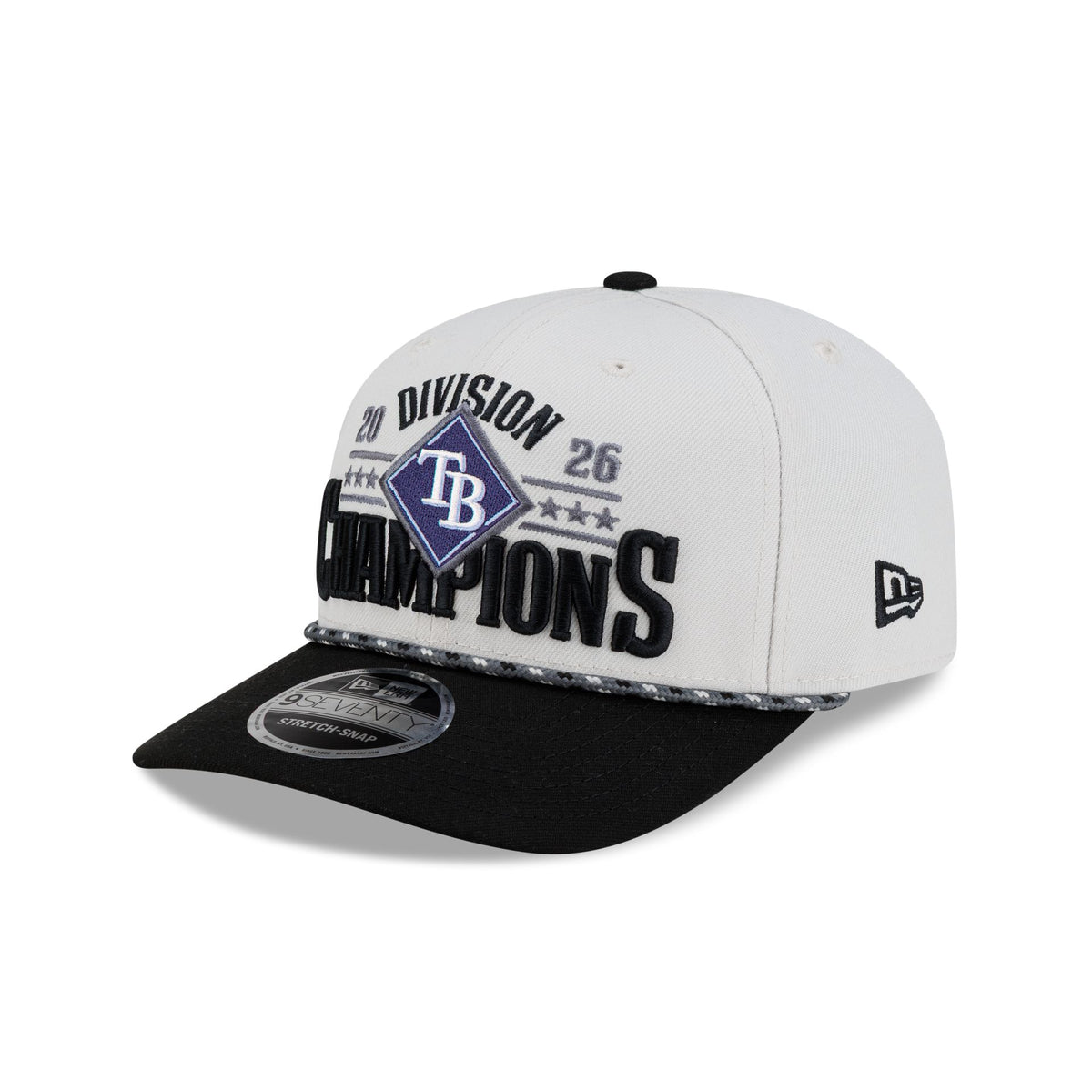Tampa Bay Rays 2026 Regular Season Division Champions Locker Room 9SEVENTY Stretch-Snap Hat
