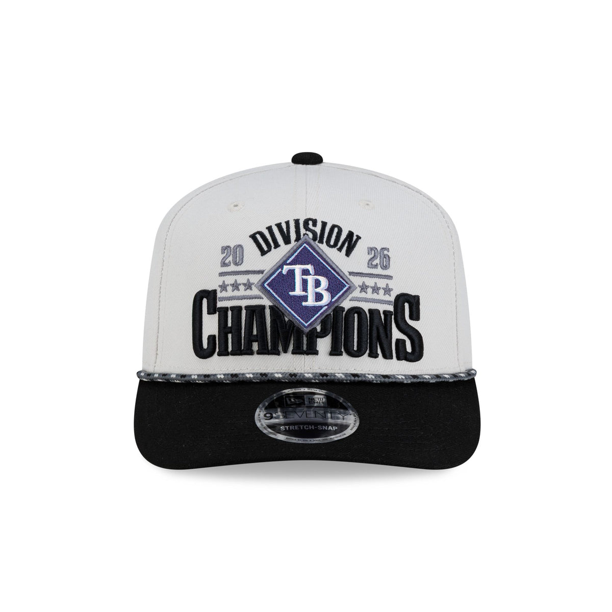 Tampa Bay Rays 2026 Regular Season Division Champions Locker Room 9SEVENTY Stretch-Snap Hat