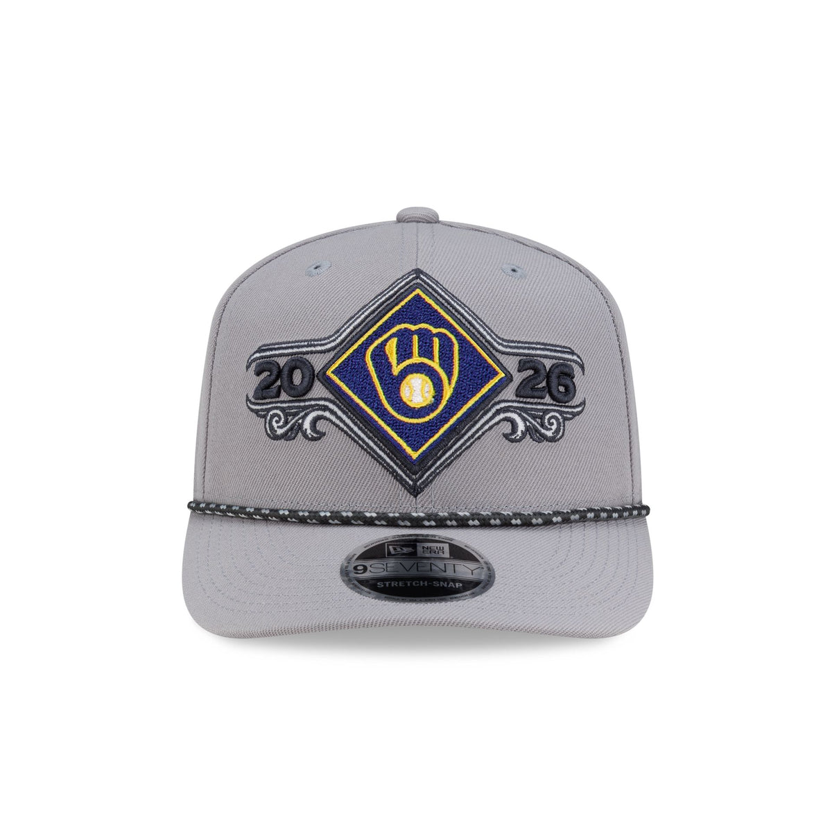 Milwaukee Brewers 2026 NLDS Champions Locker Room 9SEVENTY Stretch-Snap Hat