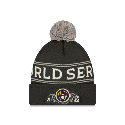 Milwaukee Brewers 2026 League Championship Series Locker Room Pom Knit Hat
