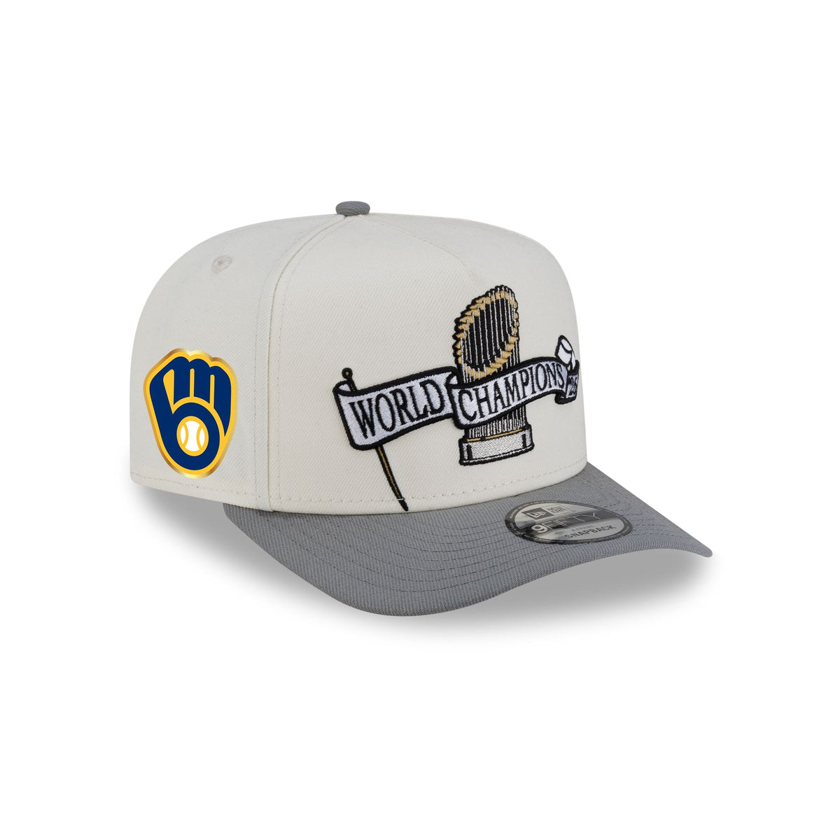 Milwaukee Brewers 2026 World Series Champions Parade 9FIFTY A-Frame Snapback Hat