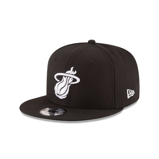 Miami Heat Basic Black 9FIFTY Snapback Hat - New Era Cap