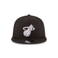 Miami Heat Basic Black 9FIFTY Snapback Hat