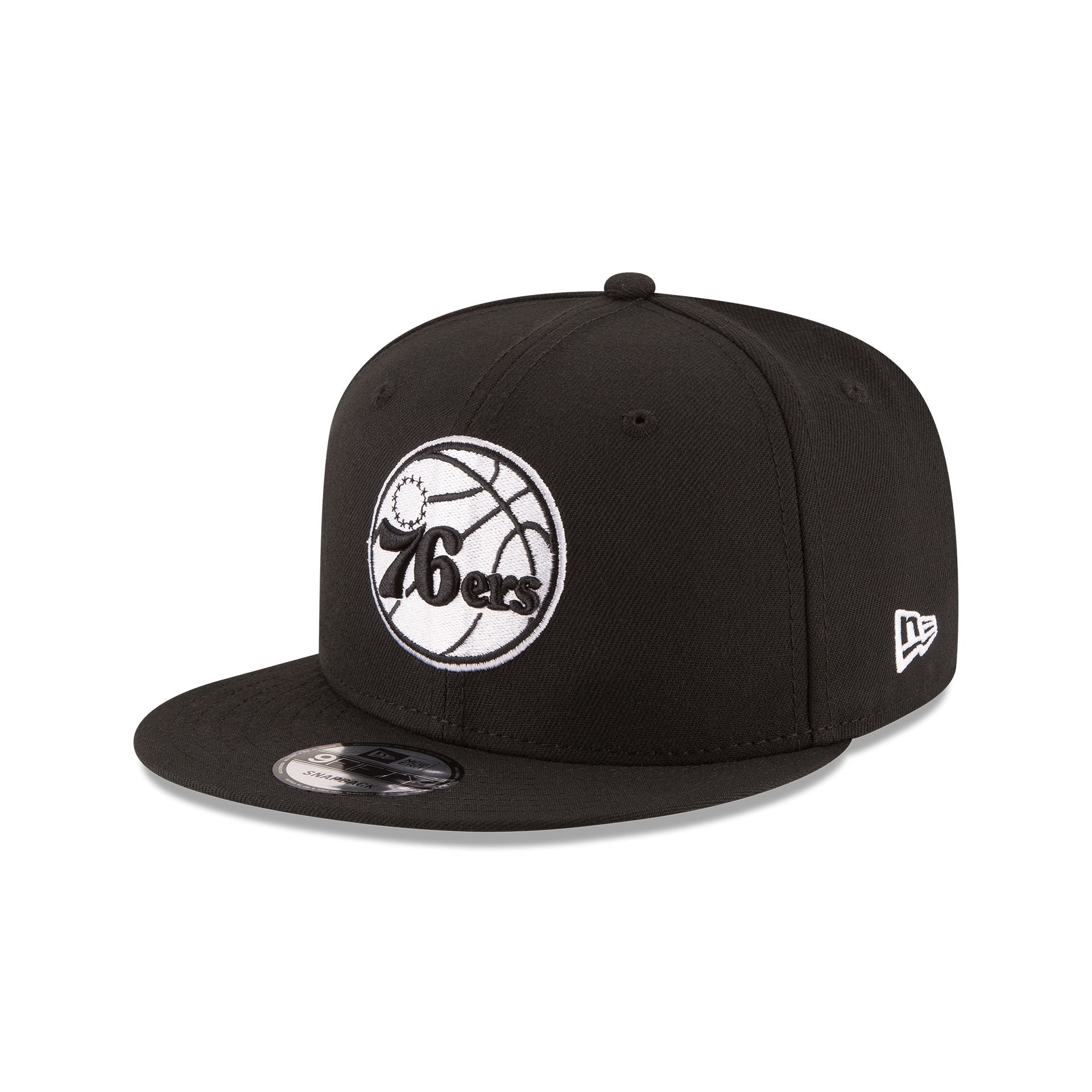 Philadelphia 76ers Basic Black 9FIFTY Snapback Hat