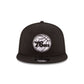 Philadelphia 76ers Basic Black 9FIFTY Snapback Hat