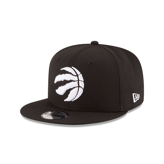 Toronto Raptors Basic Black & White 9FIFTY Snapback Hat - New Era Cap