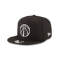 Washington Wizards Basic Black 9FIFTY Snapback Hat