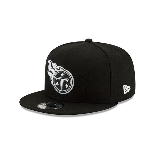 Tennessee Titans Basic Black & White 9FIFTY Snapback Hat - New Era Cap