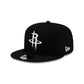 Houston Rockets Black and White 9FIFTY Snapback Hat