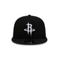 Houston Rockets Black and White 9FIFTY Snapback Hat