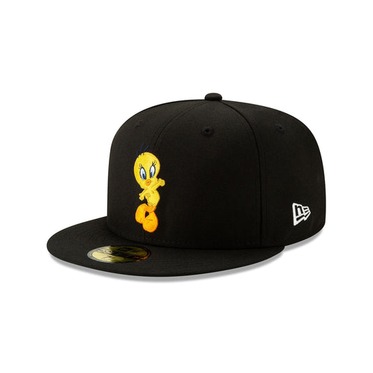 Looney Tunes Tweety Bird Black 59FIFTY Fitted Hat - New Era Cap