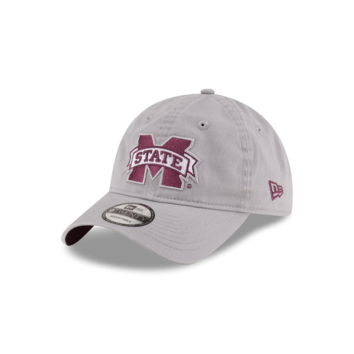 Mississippi State Bulldogs Gray 9TWENTY Adjustable Hat