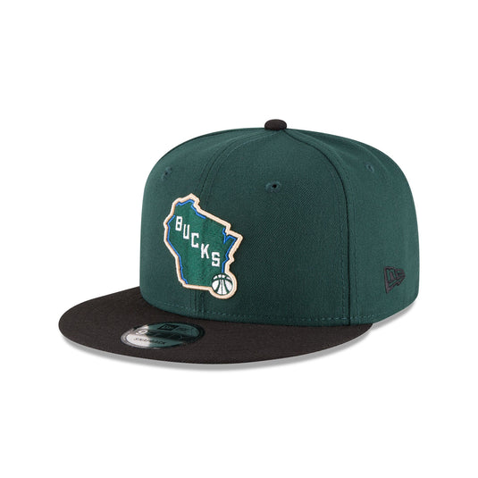 Milwaukee Bucks Basic Two Tone 9FIFTY Snapback Hat - New Era Cap
