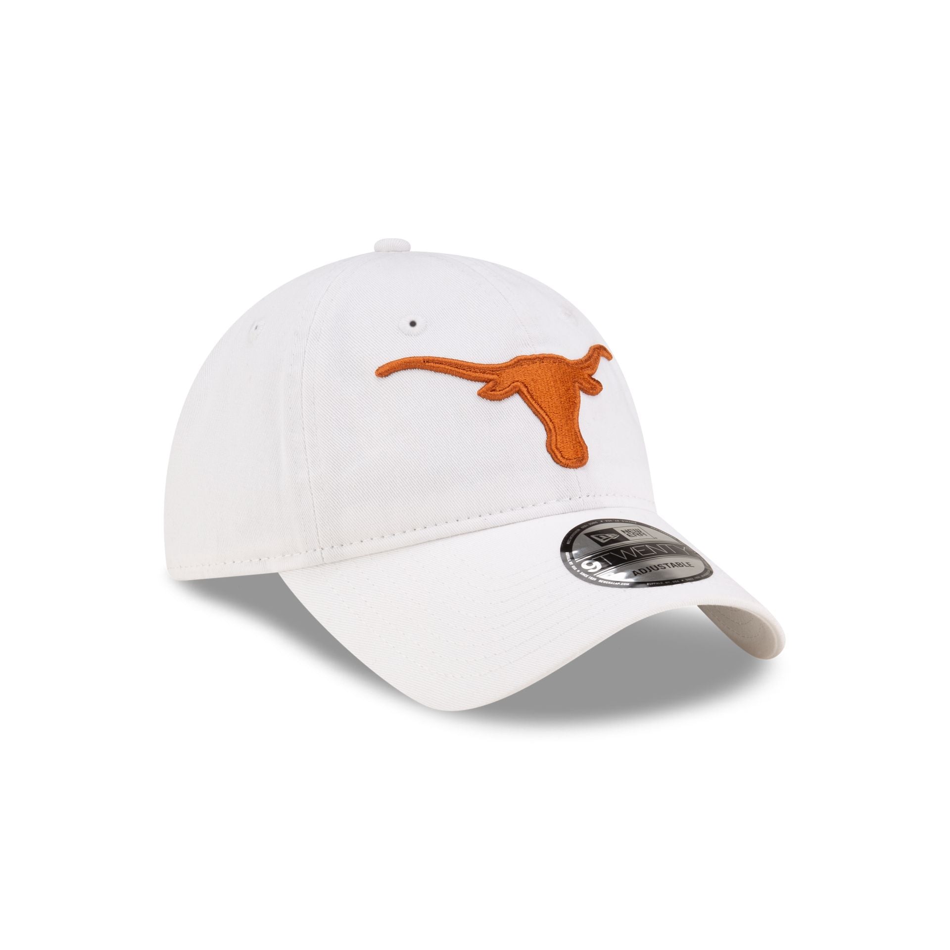 Texas Longhorns White 9TWENTY Adjustable Hat