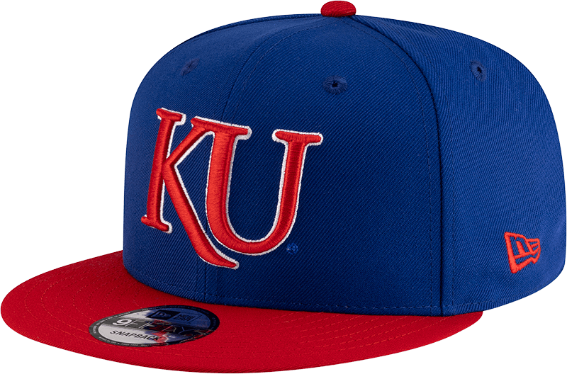 Kansas Jayhawks Royal Scarlet 9FIFTY Snapback Hat