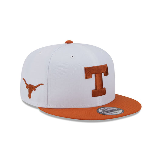 Texas Longhorns Chrome White 9FIFTY Snapback Hat - New Era Cap