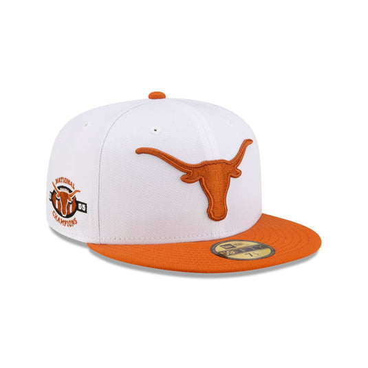 Texas Longhorns White 59FIFTY Fitted Hat - New Era Cap