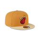 Miami Heat Oatmeal 9FIFTY Snapback Hat