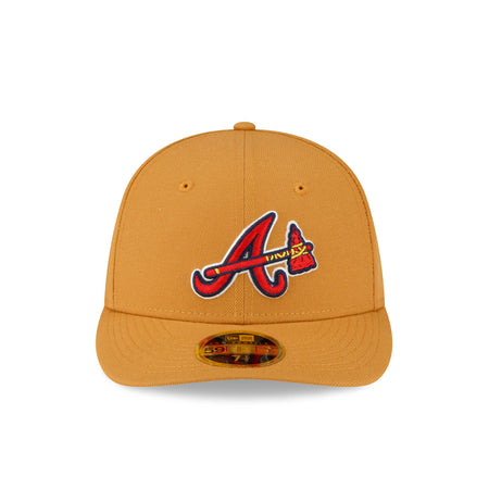 Atlanta Braves Taupe Low Profile 59FIFTY Fitted Hat