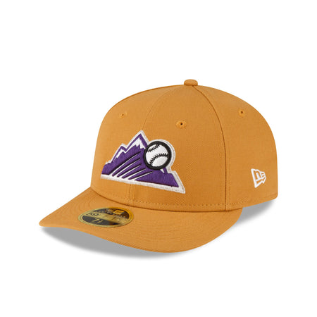 Colorado Rockies Taupe Low Profile 59FIFTY Fitted Hat