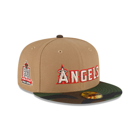 Just Caps Camo Khaki Los Angeles Angels 59FIFTY Fitted Hat