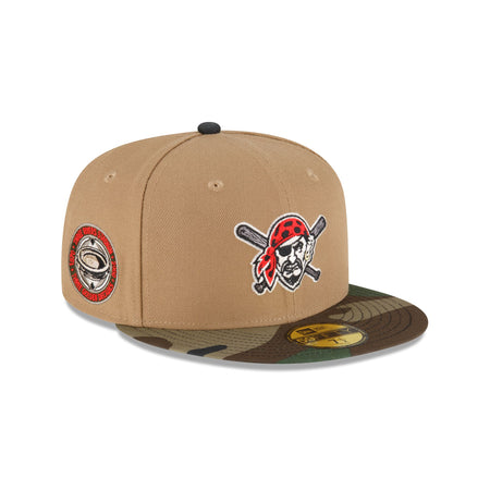 Just Caps Camo Khaki Pittsburgh Pirates 59FIFTY Fitted Hat