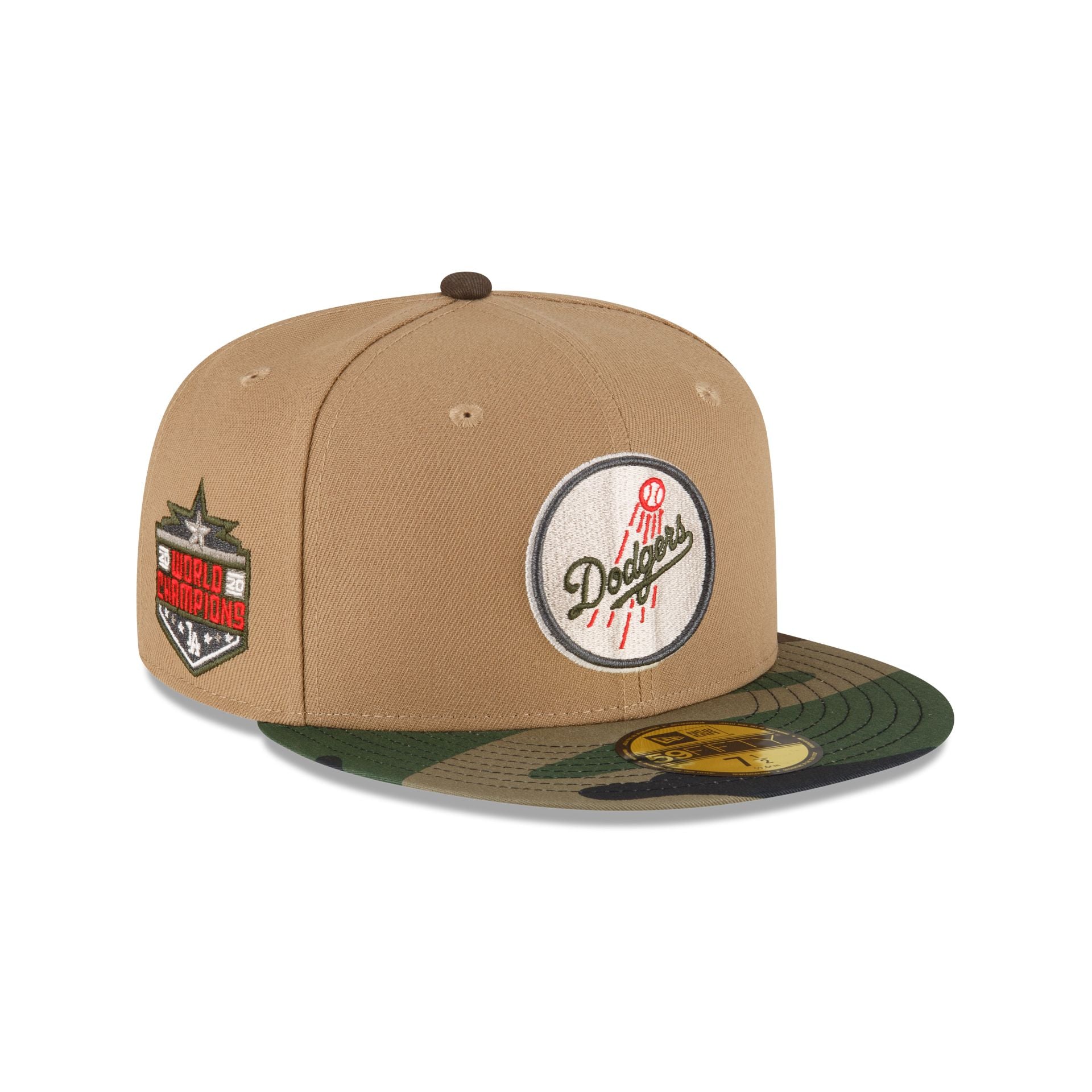 Just Caps Camo Khaki Los Angeles Dodgers 59FIFTY Fitted Hat – New Era Cap