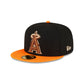Just Caps Orange Visor Los Angeles Angels 59FIFTY Fitted Hat