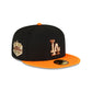 Just Caps Orange Visor Los Angeles Dodgers 59FIFTY Fitted Hat