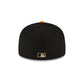 Just Caps Orange Visor New York Mets 59FIFTY Fitted Hat