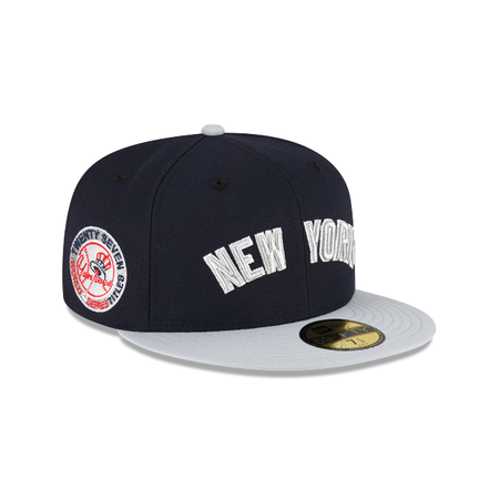 Just Caps Gray Visor New York Yankees 59FIFTY Fitted Hat