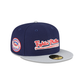 Just Caps Gray Visor Philadelphia Phillies 59FIFTY Fitted Hat