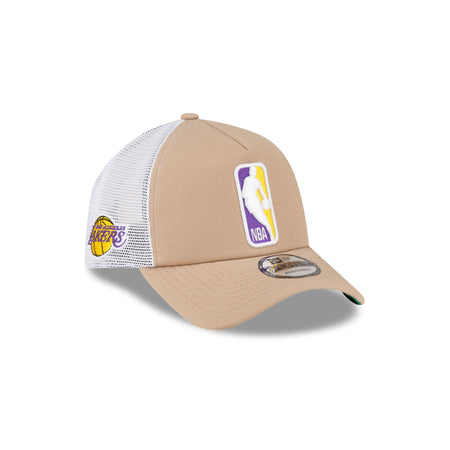 Los Angeles Lakers Logoman 9FORTY A-Frame Snapback Hat