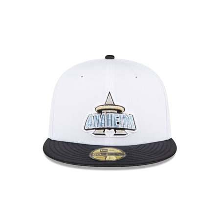 Just Caps Optic White Los Angeles Angels 59FIFTY Fitted Hat