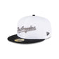 Just Caps Optic White Los Angeles Dodgers 59FIFTY Fitted Hat
