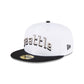 Just Caps Optic White Seattle Mariners 59FIFTY Fitted Hat