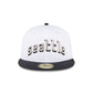 Just Caps Optic White Seattle Mariners 59FIFTY Fitted